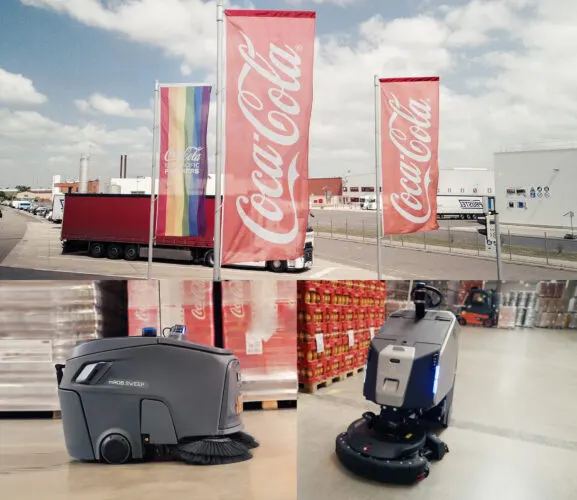 Coca-Cola Automatizza la pulizia del magazzino con i robot di pulizia Gausium Beetle e Scrubber 75