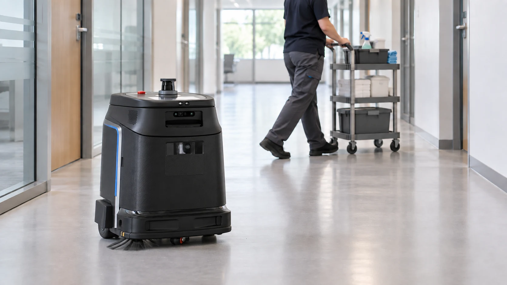 Come i robot di pulizia commerciali rimangono al sicuro intorno alle persone